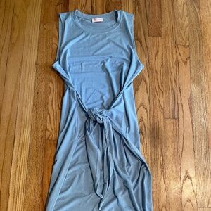 Pink Lily Living For It Blue Bodycon Tank Dress